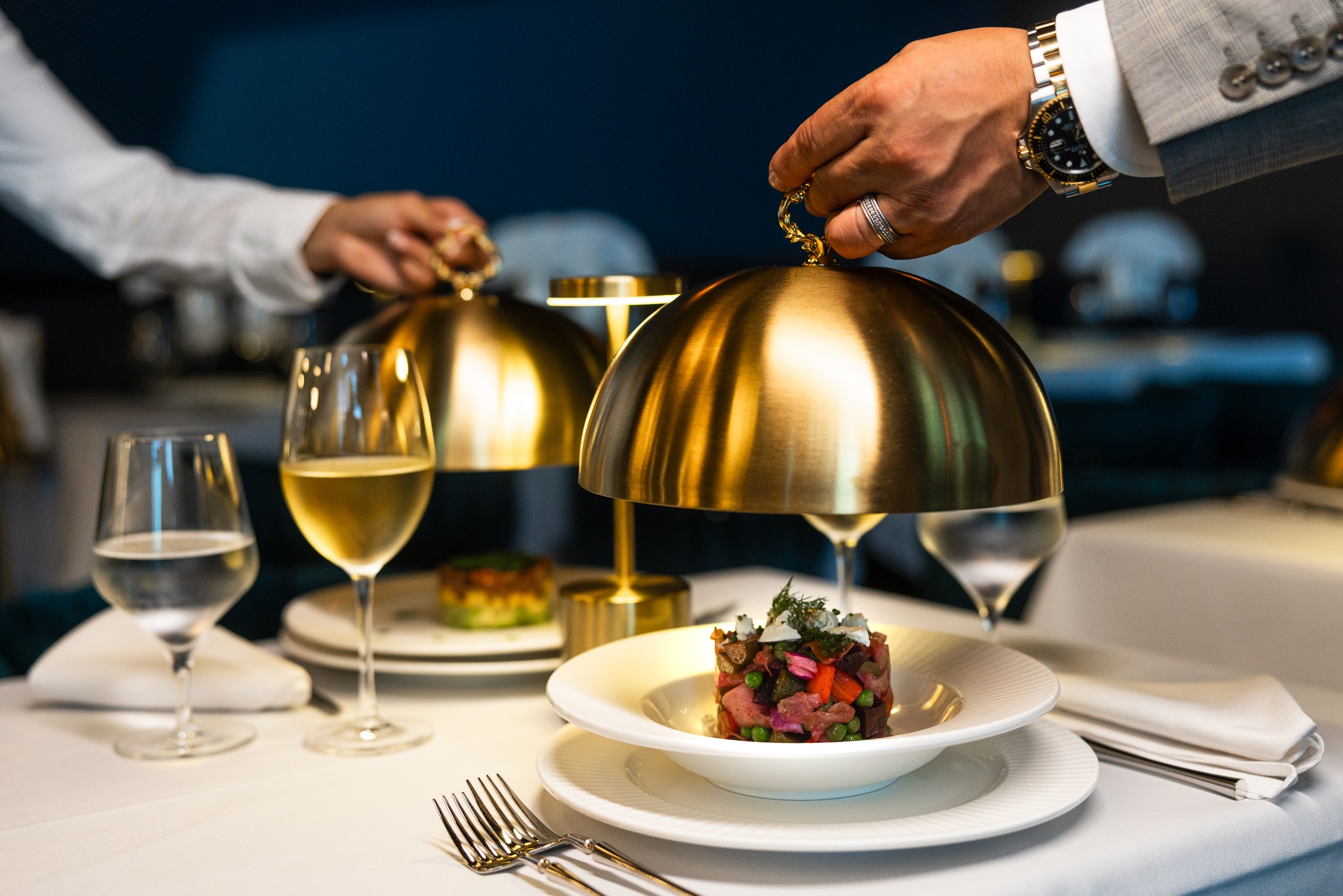 Signature cocktail presentation